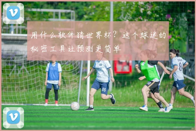 用什么软件猜世界杯?这个球迷的秘密工具让预测更简单